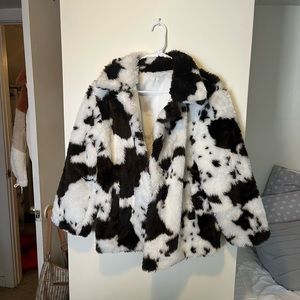 Boutique Cow Print Coat